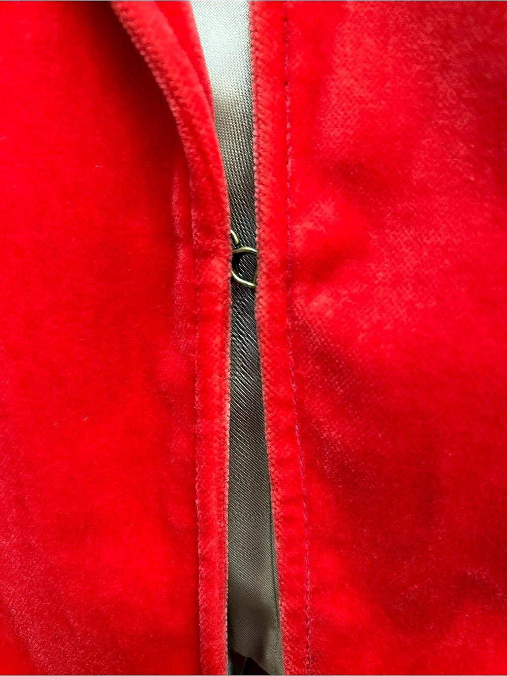 J.Crew Velvet Blazer, Rich Red, Size S/M - Picture 12 of 13